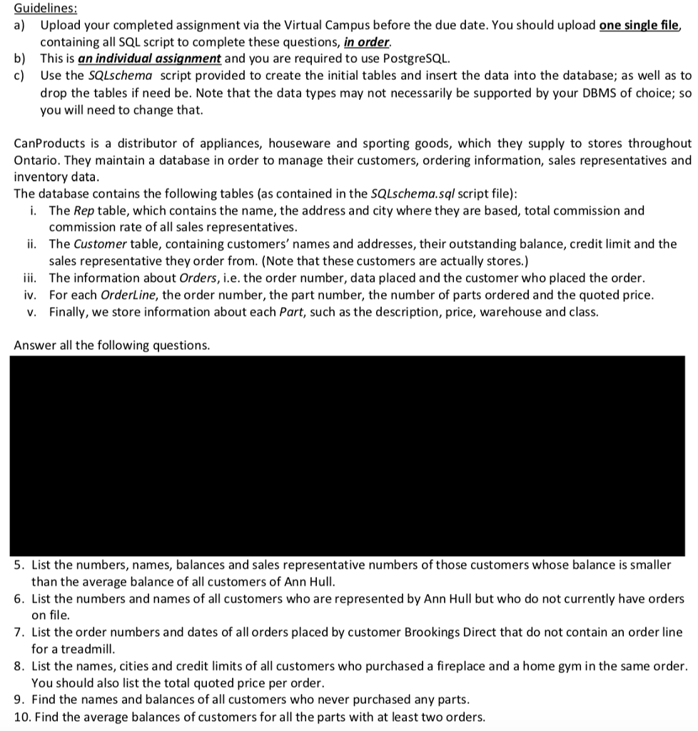 PLEASE HELP WITH QUESTIONS 4-10 CREATE TABLE REP (REP_NUM CHAR(2) PRIMARY KEY,