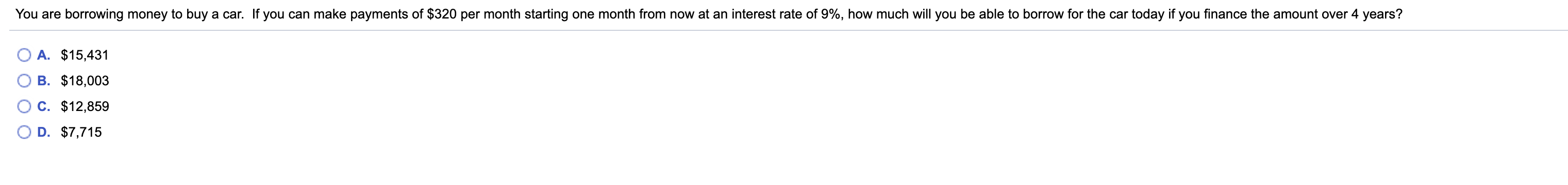 HELP! There is a time limit! please You are borrowing money to