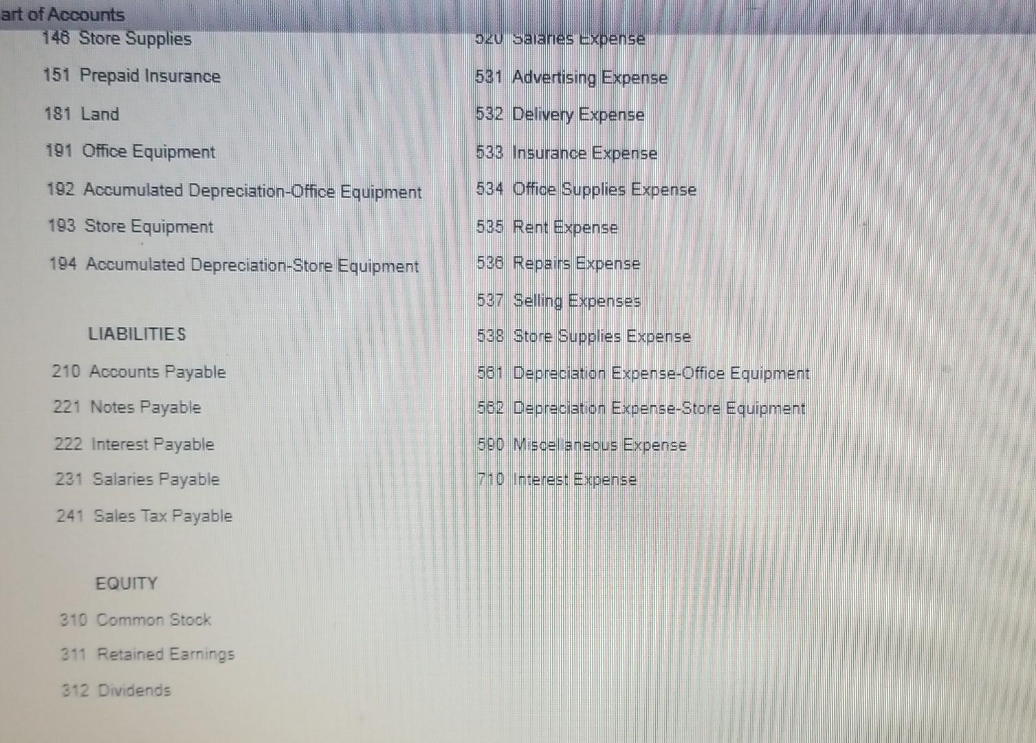 Supplies and data on purchases and sales for a three-month period ending