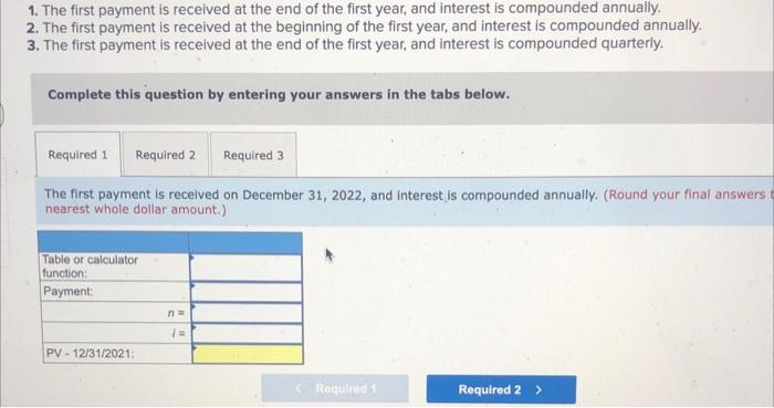 (FV of $1. PV of $1. FVA of $1. PVA of $1.