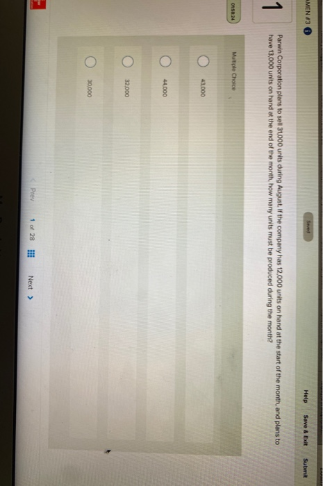  MEN #3 Seved Help Save & Exit Submit 1 Parwin Corporation