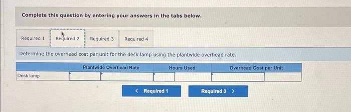 for its two production departments follows. The departments use machine hours (MH)
