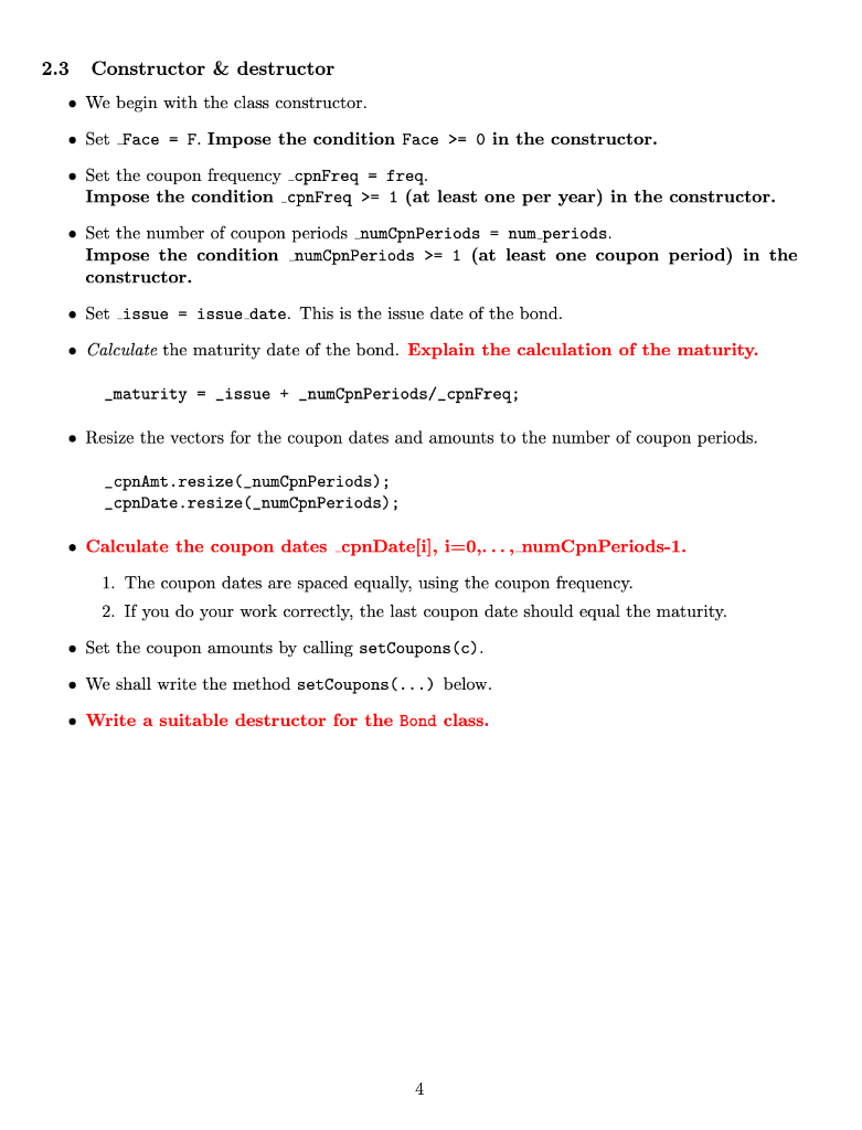 bond class has a lot of data and class methods. We shall