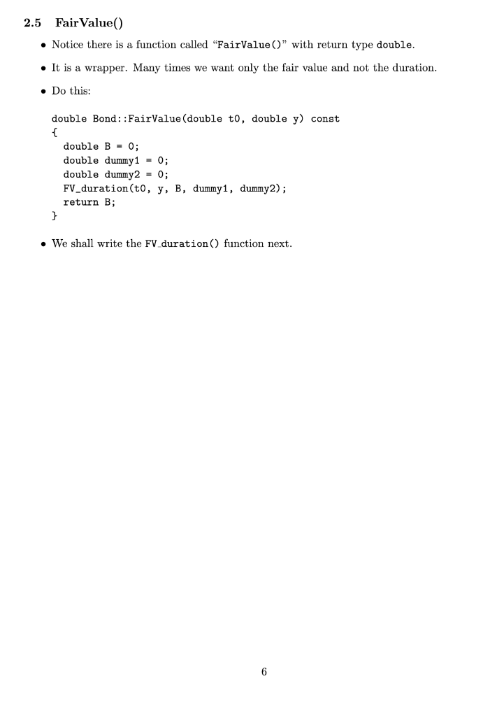 and modified duration, given an input yield. We shall also calculate the