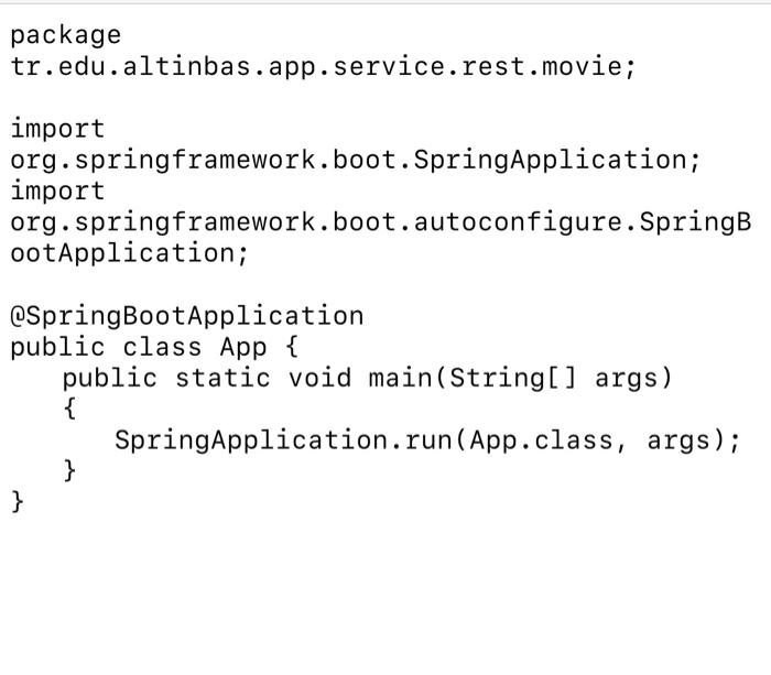 in the MovieServiceApp project - Use exception handling for exceptions - You