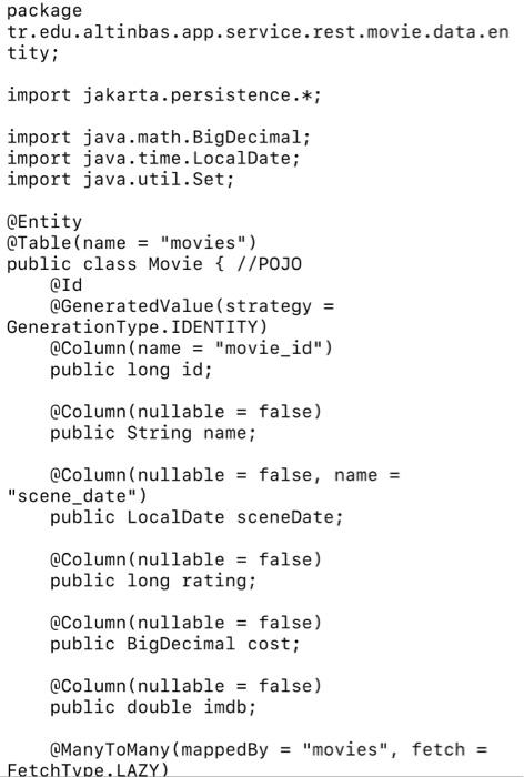 setBirthDate(LocalDate birthDate) \{ m_birthDate = birthDate; \#\#\# Reference Documentation For further reference,