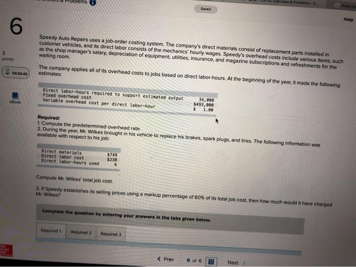  Lord Probe Saved Help 6 3 points Speedy Auto Repairs uses