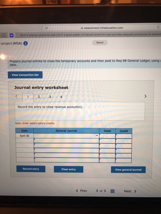 April 11. 14 The company paid $1,200 cash for two weeks salaries