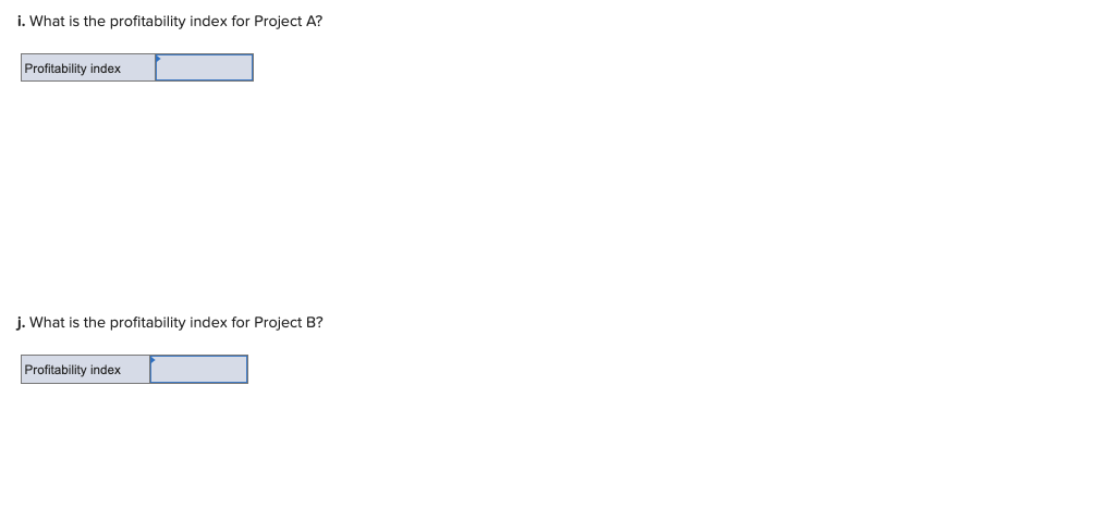 What is the payback period for Project A? Payback period b. What
