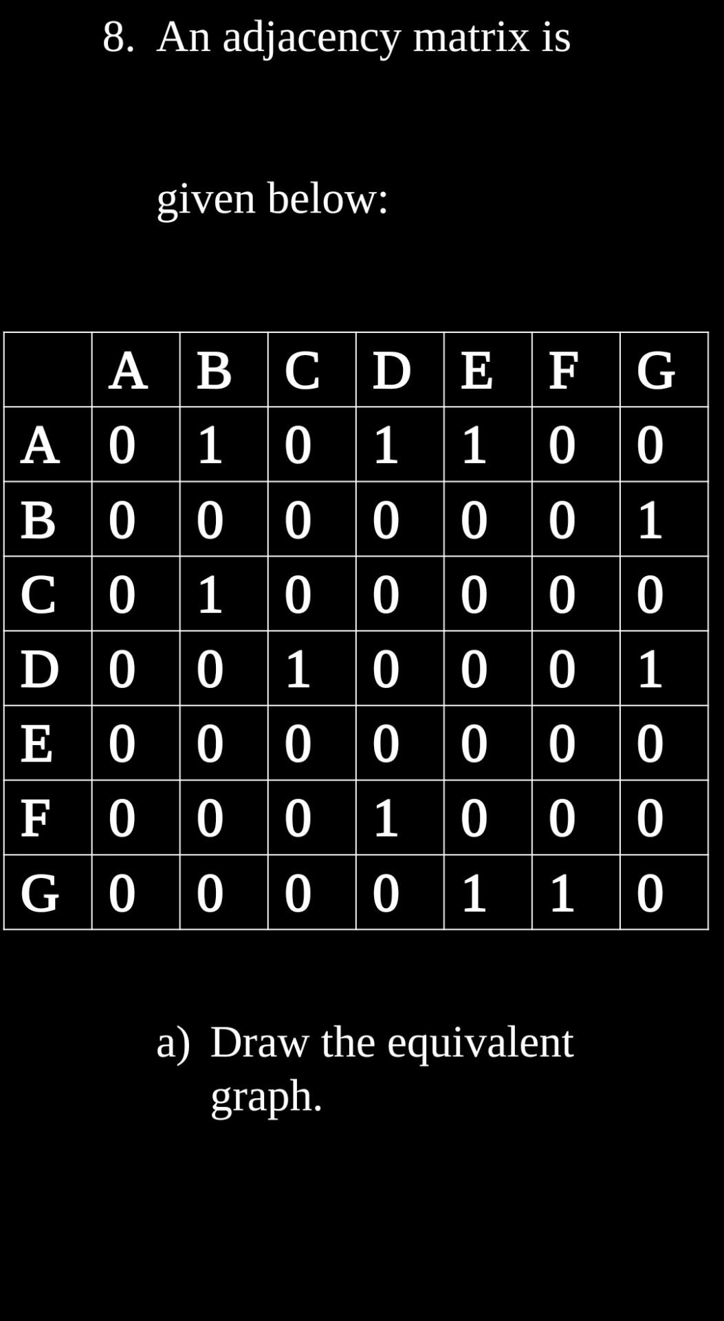 same tree for all of these tasks. However, for task 6, you