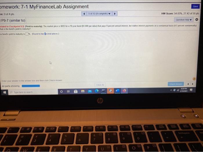  omework: 7-1 MyFinanceLab Assignment Save re: 0 of 4 pts 5
