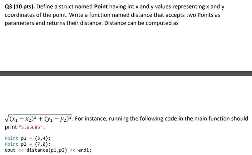 pts). Write a Square class having two data values: side length of
