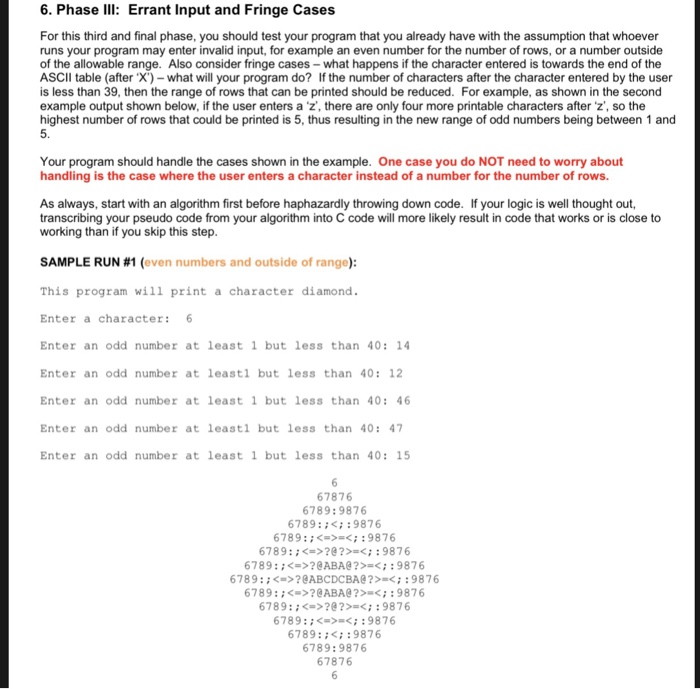 The C concepts that this program will give you experience with include: