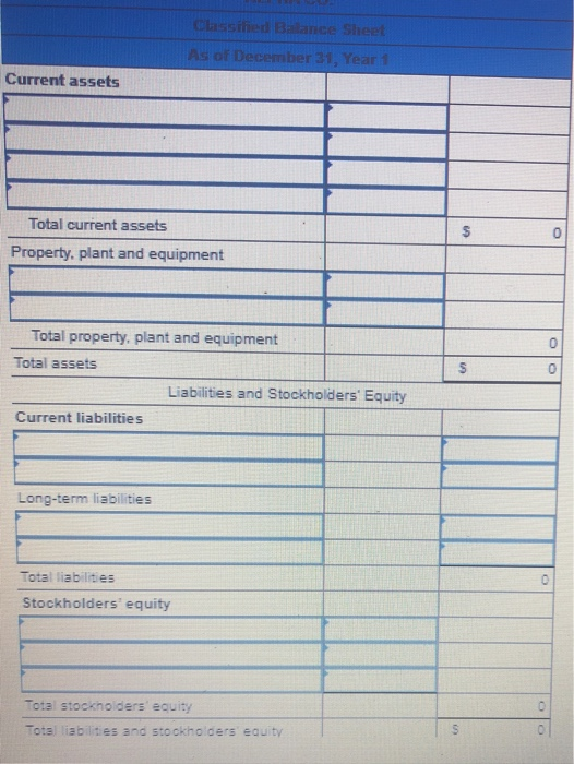 the following information to prepare a classified balance sheet for Alpha Co.