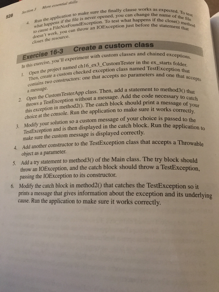  package murach.test; import java.io.*; public class CustomTesterApp { public static void