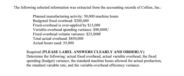 I just need help with the standard machine hours allowed for