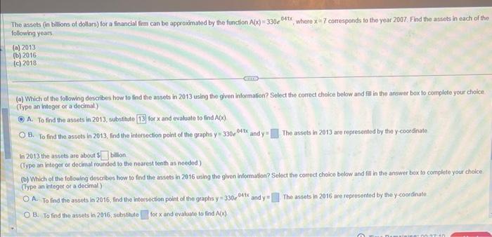 for x acd evaluate to find A(0) 1. To find the assets
