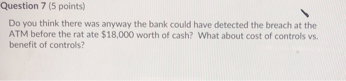 Internal Audit Senior management The finance department Lower level management. Question 12