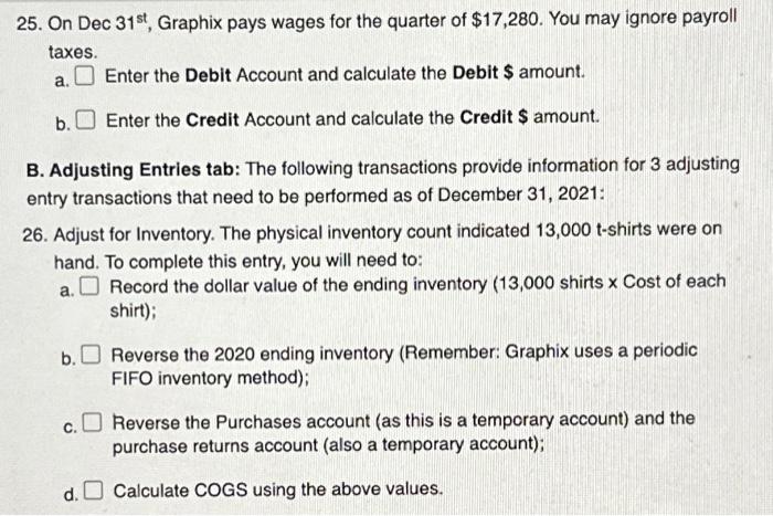 \hline Equipment \\ \hline Accumulated Depreciation \\ \hline Accounts Payable \\ \hline