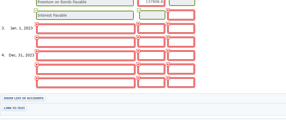 Pina Company issued $2,200,000 face value, 7%, 10-year bonds at $2,361,912. This