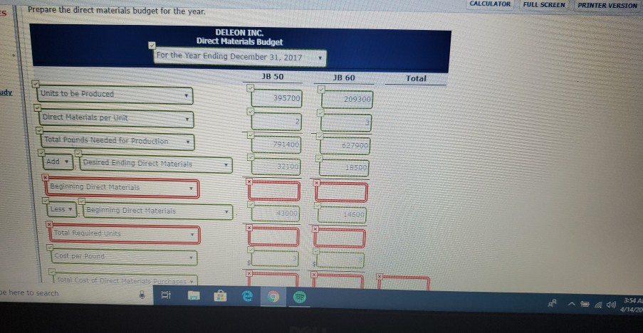 shown below Product Product 18 50 JB 60 Sales budget: Anticipated volume