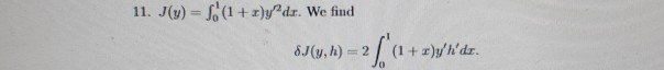 (1+x)(1) dr where y C- and y(0) = 0 and y(1) =