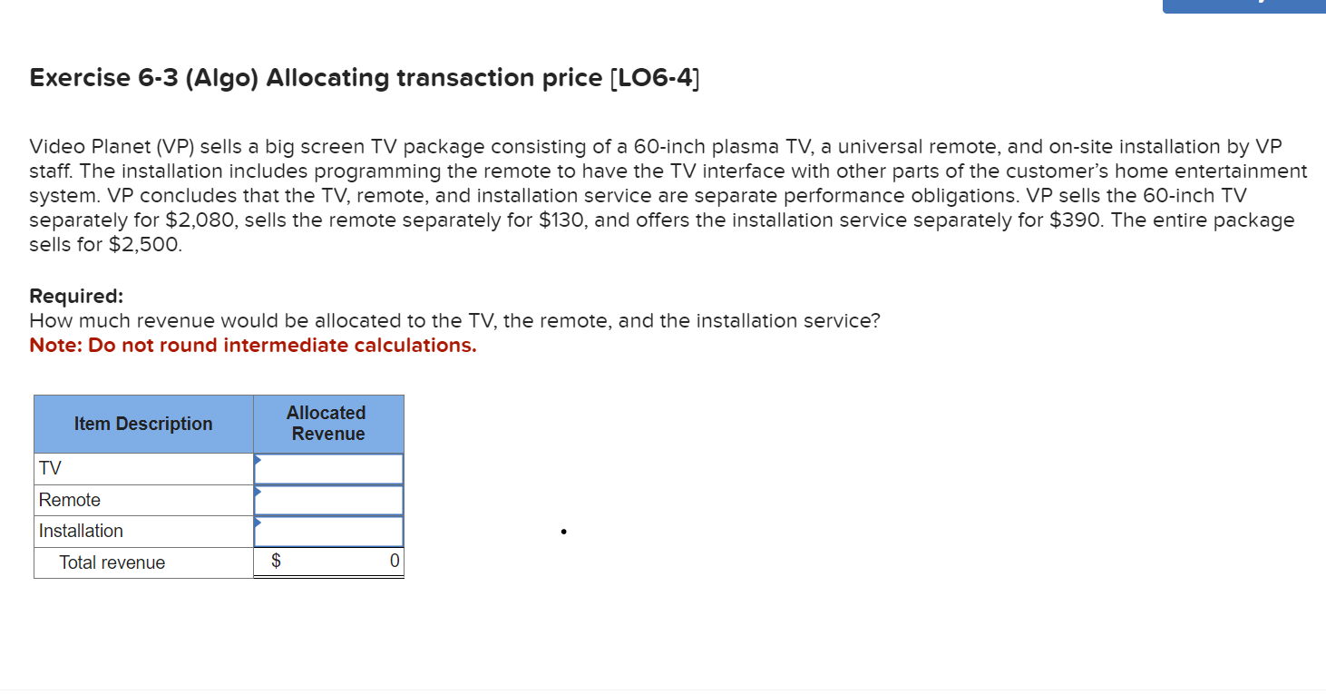 help please :)) Video Planet (VP) sells a big screen TV package