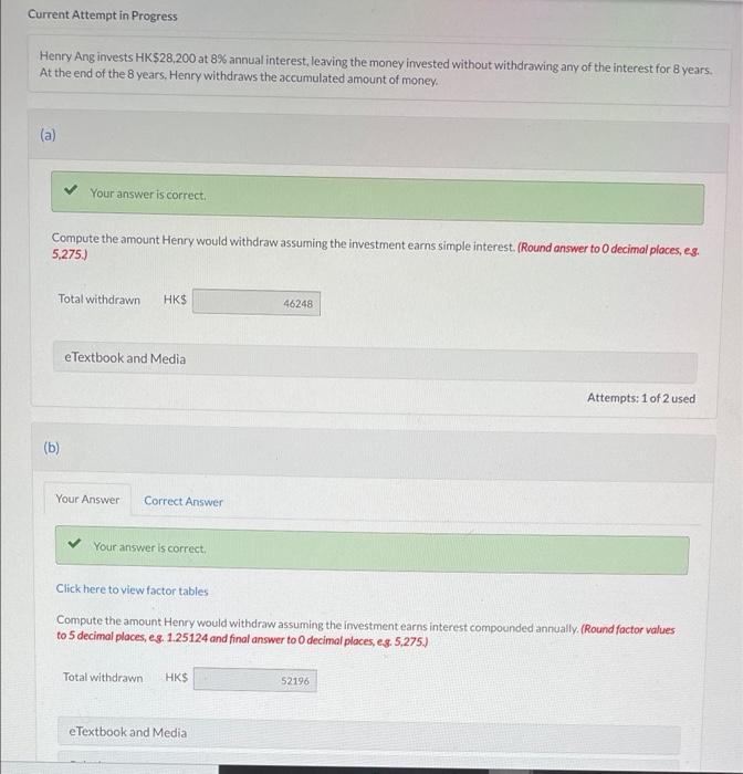  Current Attempt in Progress Henry Ang invests HK$28,200 at 8% annual