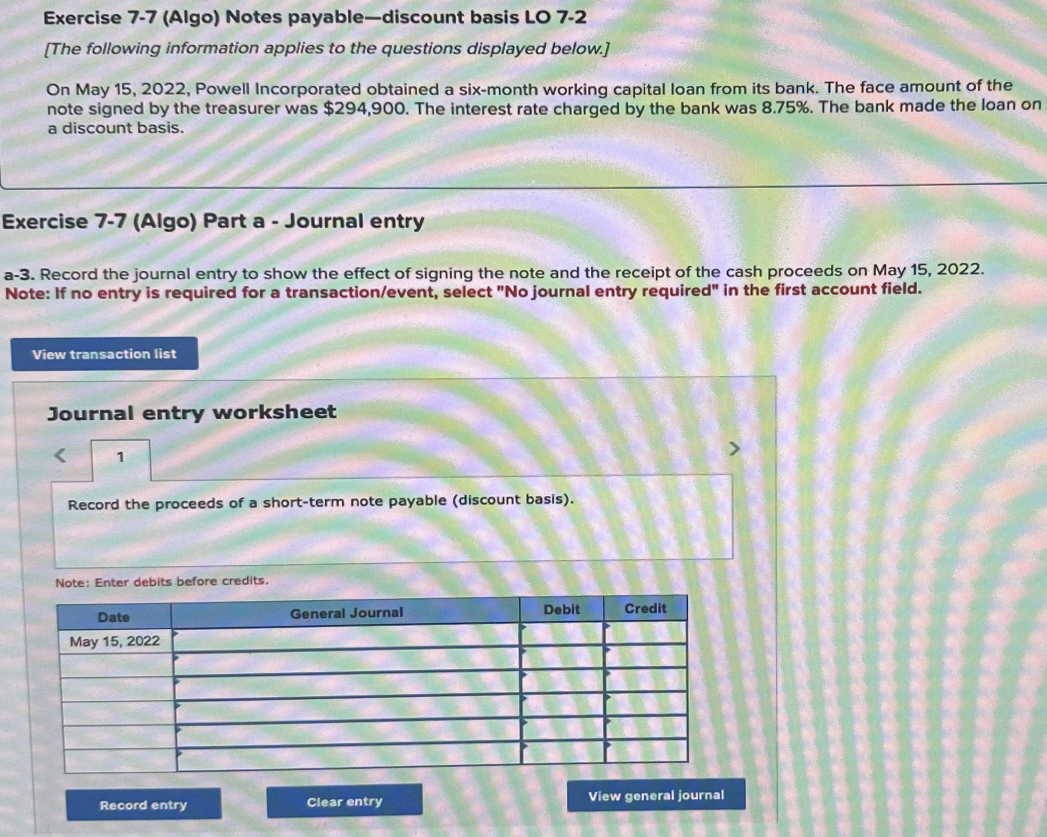 applies to the questions displayed below.] On May 15, 2022, Powell Incorporated