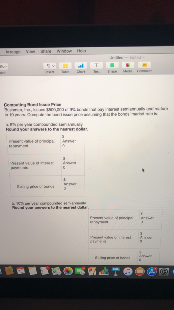  Arrange View Share Window Help Untitled -Edited 5 % om Insert