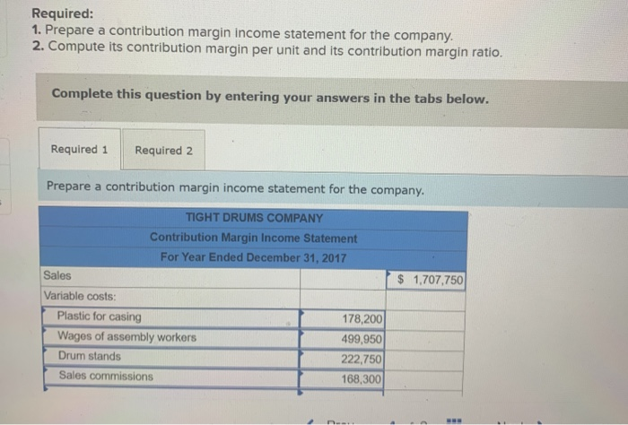 A1 The following costs result from the production and sale of 4,950