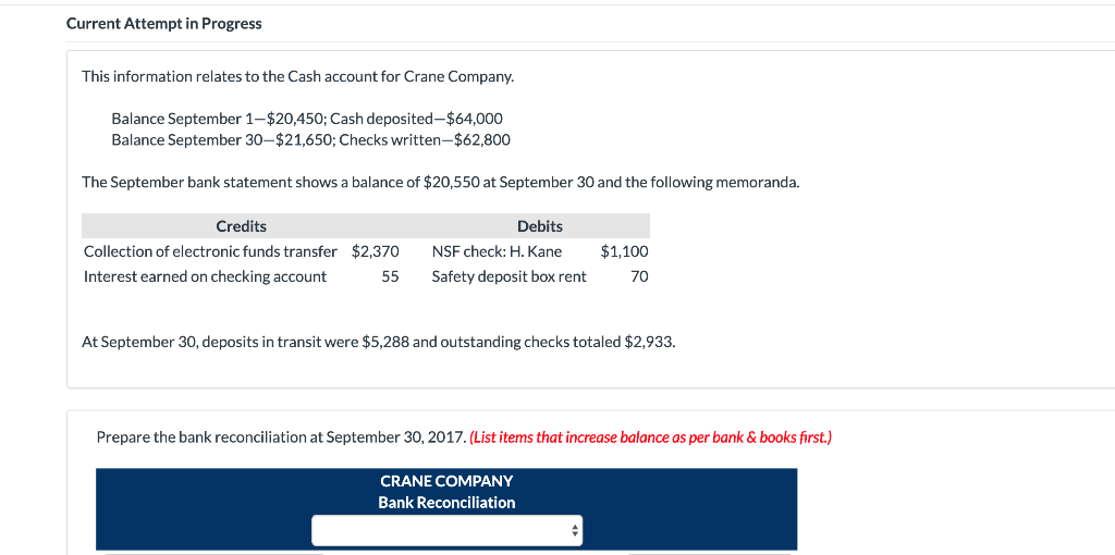  Current Attempt in Progress This information relates to the Cash account