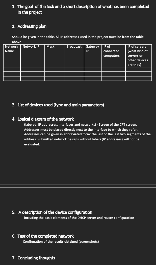  please do it using cisco packet tracer. Show everything in detail.