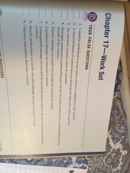  Complete performance occurs when a contract, conditions are fully satisfied. 2.