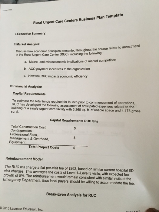 begin? Am I suppose to be making up my own Urgent care