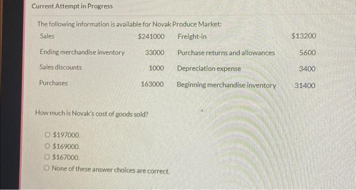  NEED ASAP Current Attempt in Progress The following information is available