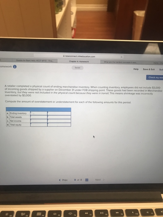  newconnect medication.com Grads for Rami ACCT MO Chapter 4: Homework What