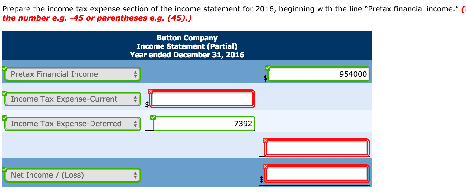 depreciation expense on tax return Excess warranty expense in financial income Taxable