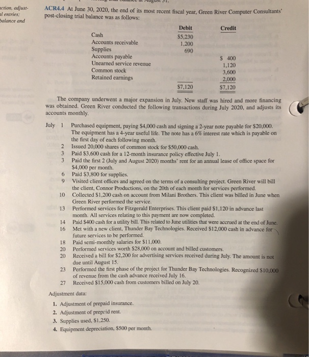  can anyone answer these two question 1. Enter the July 1