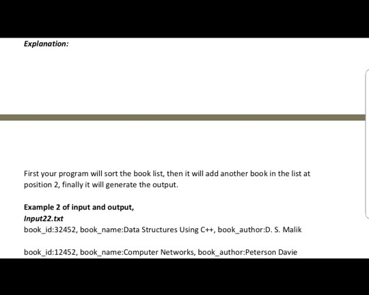 name, book author:author name In command.txt file, you will get corresponding command