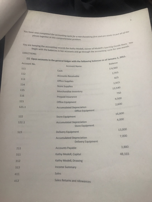  I need only answer (11) Record and post closing entries as