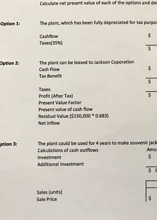 Alejandra Lucero, the corporate asked, by the Chief Financial three options regarding
