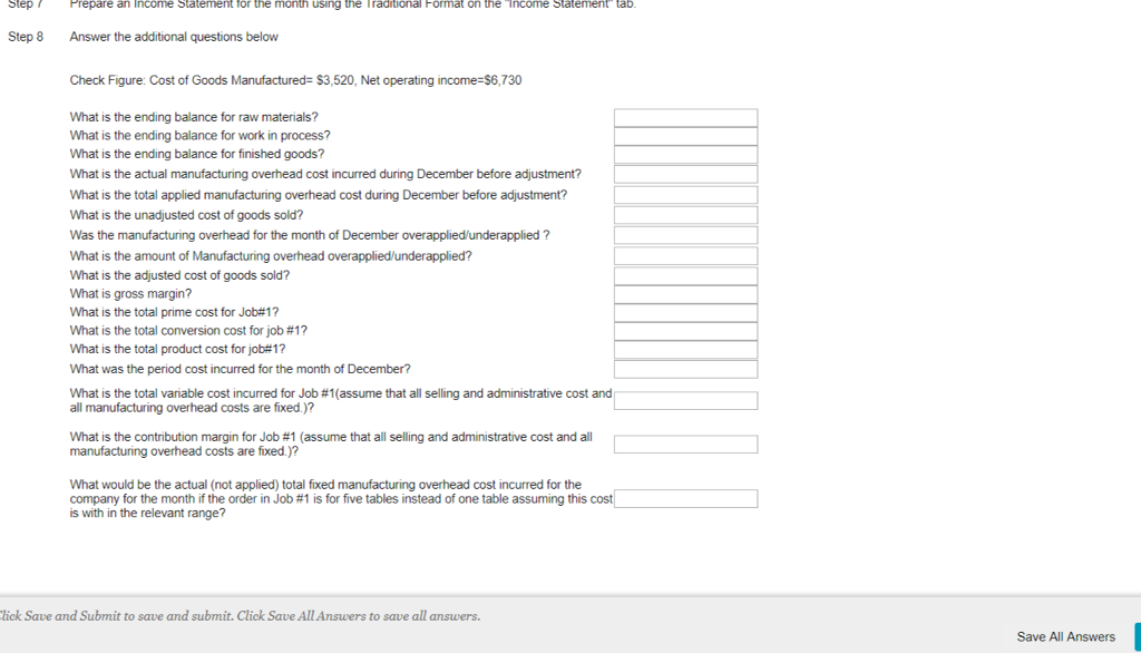 asked to develop and manufacture two new tables for customers. You will