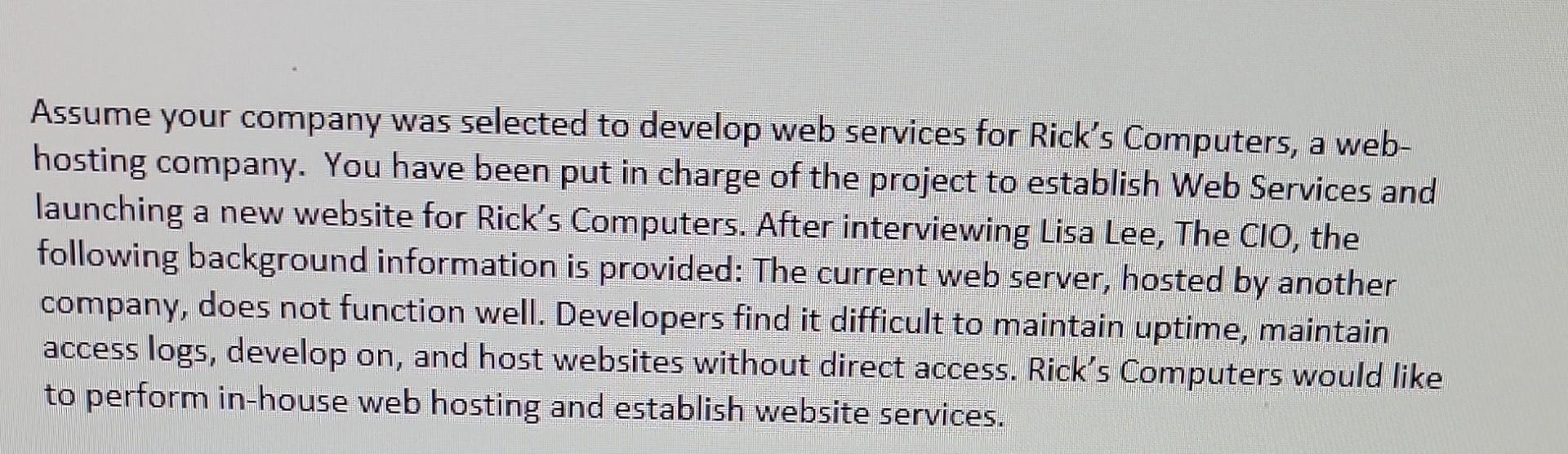 Computers Prepared By: Project Scope Statement Date: General Project Information Project Name: