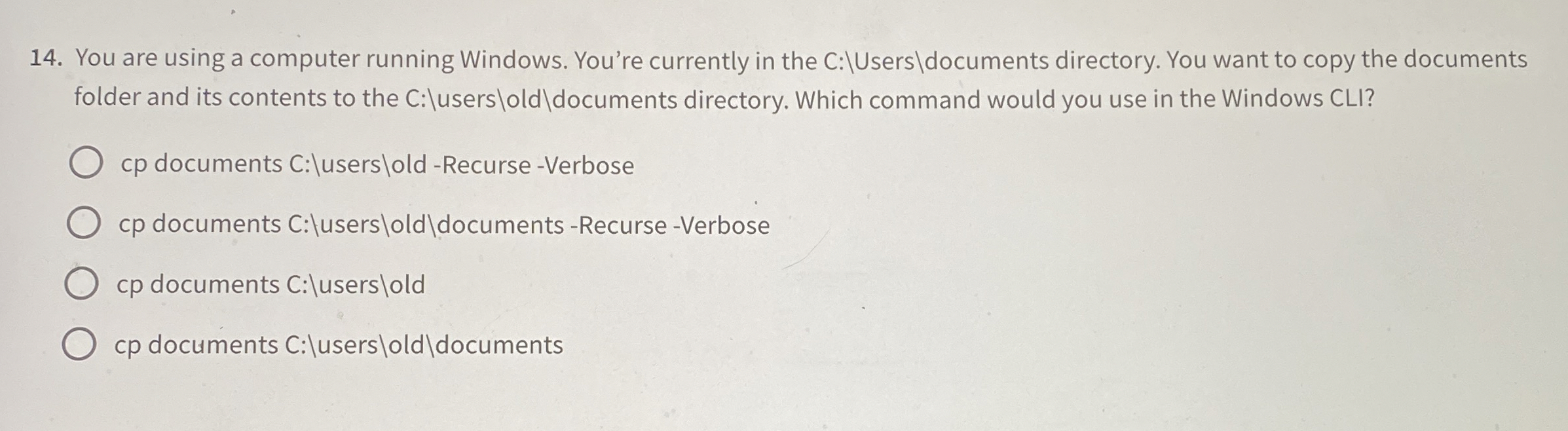  You are using a computer running Windows. You're currently in the