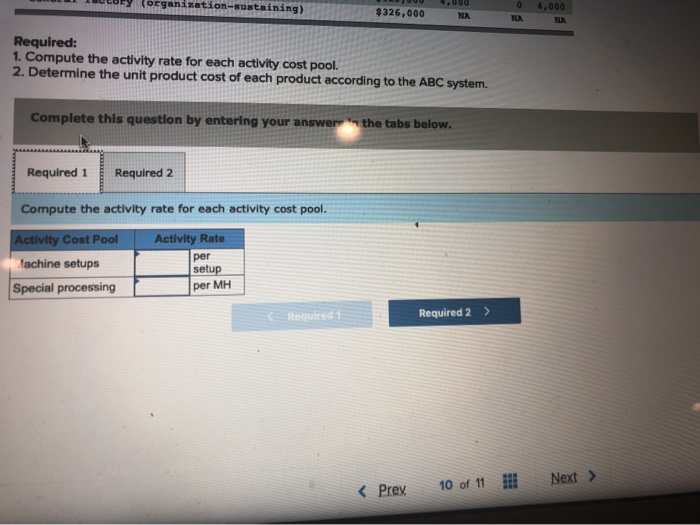 Hubs and Sprockets. Data regarding the two products follow. 10 Direct Labor-