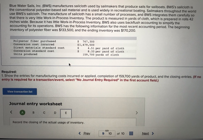  I need to create a journal entry worksheet with: a. record