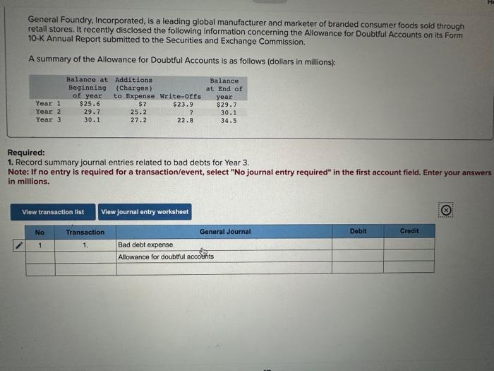 help needed please General Foundry, Incorporated, is a leading global manufacturer and