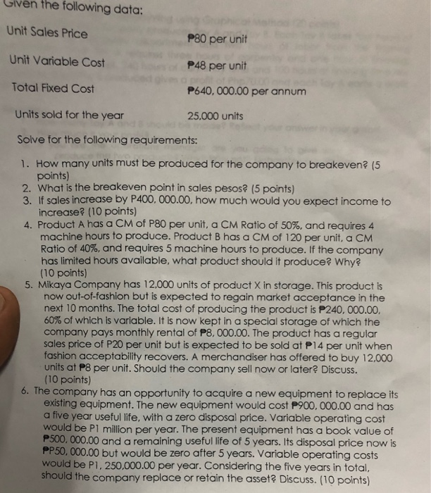 show your solutions. Round off your final answer into two decimal places.