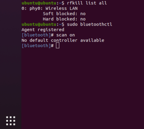  Error with the scan on command in my Linux terminal and